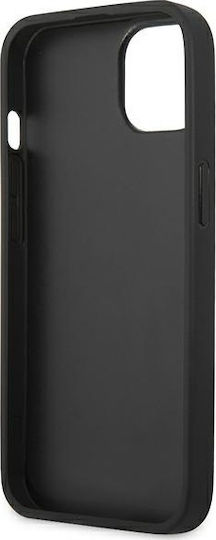 BMW Signature Logo Imprint Back Cover Δερμάτινο / Σιλικόνης Μαύρο (iPhone 13)