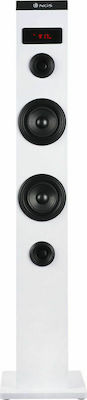 NGS Sound System 2 Tower Speaker Sky Charm S0229830 50W with Digital Media Player, WiFi and Bluetooth White