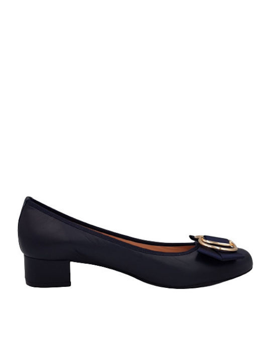 Mourtzi Leather Navy Heels