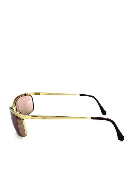 Persol Unisex Γυαλιά Ηλίου με Χρυσό Μεταλλικό Σκελετό και Καφέ Φακό PO2099S 515/50