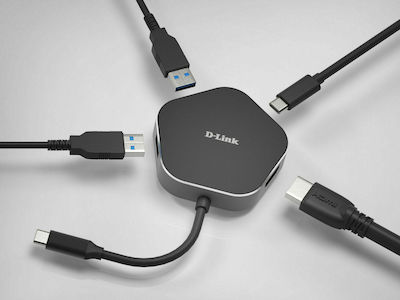 D-Link USB-C Stație de andocare cu HDMI 4K PD Ethernet Negru (DUB-M420)