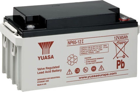 Yuasa NP65-12 Μπαταρία UPS με Χωρητικότητα 65Ah και Τάση 12V 1τμχ
