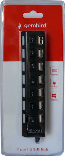 Gembird USB Хъб с 7 USB 2.0 Порта и USB-A Връзка