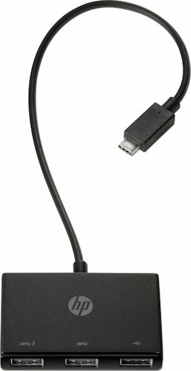HP Hub 3 Θυρών USB 3.0 με σύνδεση USB-C