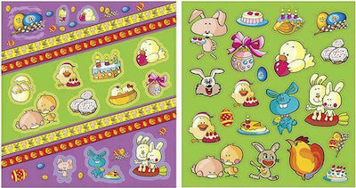 Bunny's Αυτοκόλλητα Easter Stickers 16x16pcs