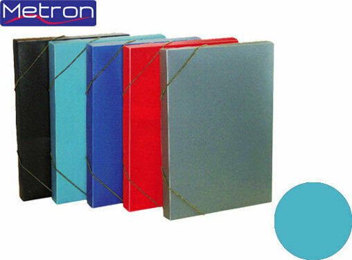 Metron Plastic File Box with Rubber Band