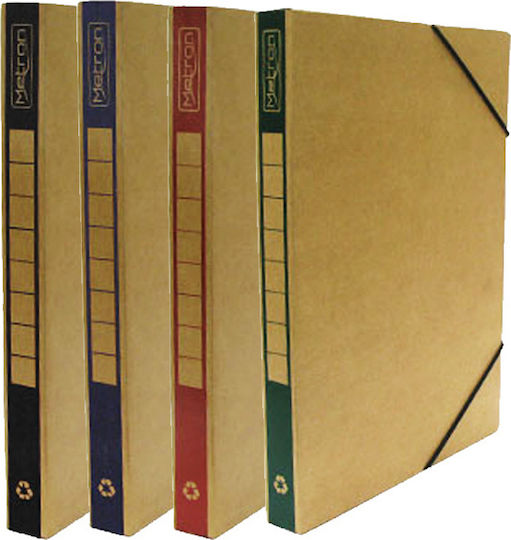 Metron Paper File Box with Rubber Band