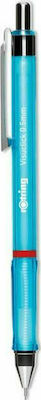 Rotring Tikky Mechanischer Bleistift zum Zeichnen Kunststoff 0.7mm mit Radiergummi Light Blue