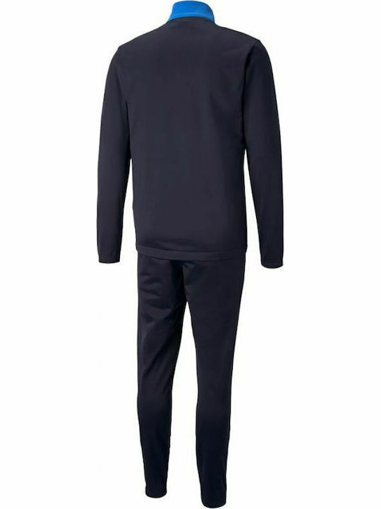 Individual Rise Football Tracksuit Glossy with Elastic Navy Blue