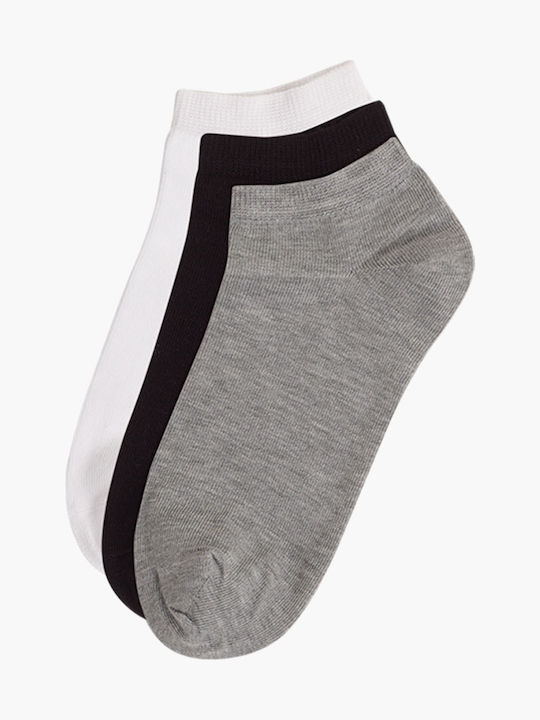 ME-WE Damen Einfarbige Socken Multicolored 3Pack