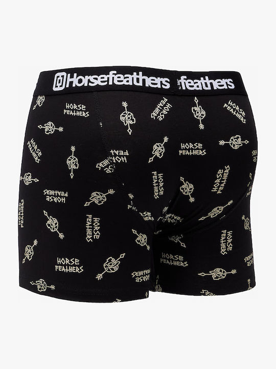 Sidney Men's Boxer Black with Patterns