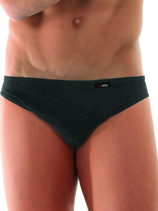 Apple Boxer Herren Slips Anthracite 1Packung