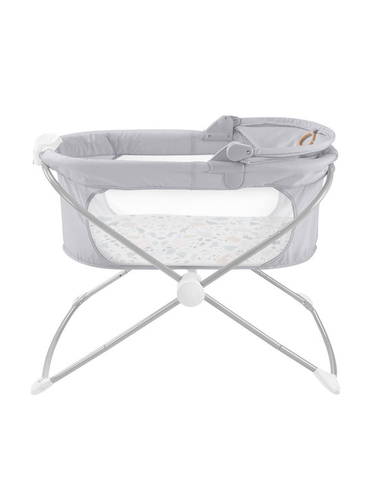 Fisher Price Cradle with Wheels Gray