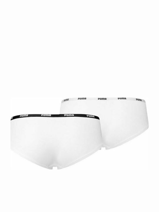 Puma Γυναικεία Boxer 2Pack Λευκά