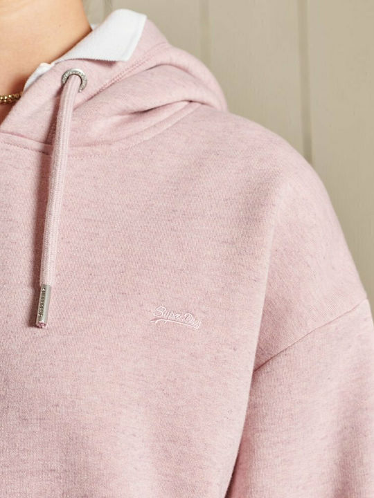 Mini Sport Dress Long Sleeve Hooded Pink