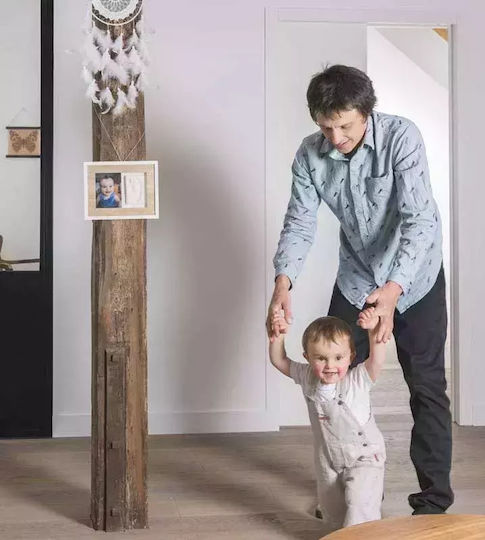 Baby Art Κορνίζα για Αποτύπωμα Μωρού Tiny Style από Ξύλο για Κορίτσι