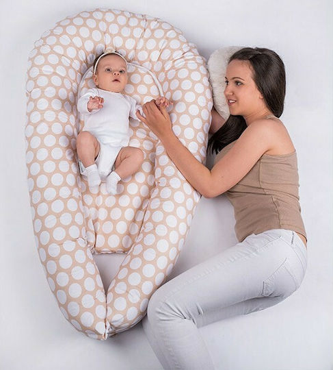 Lorelli Бебешка възглавница-гнездо Мемори пяна Nest 3 in 1 Stars Сив 110x70cm