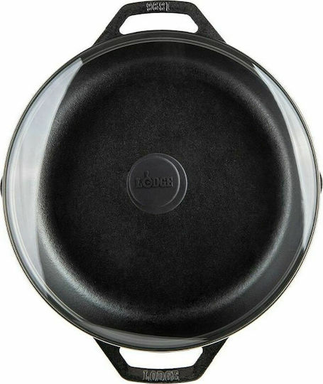 Lodge Chef Collection Τηγάνι από Μαντέμι Με Καπάκι 30.5cm