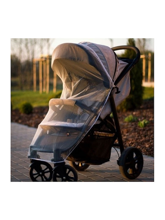 Akuku Mosquito Net for Stroller Tulle A0445 with Elastic White 95x60cm