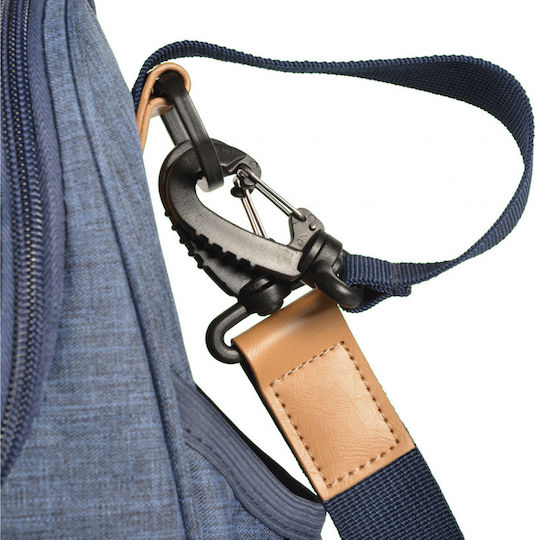Cangaroo Wickeltasche-Wickeltasche Schulter/Hand Naomi 108363 Blue 43x40cm.
