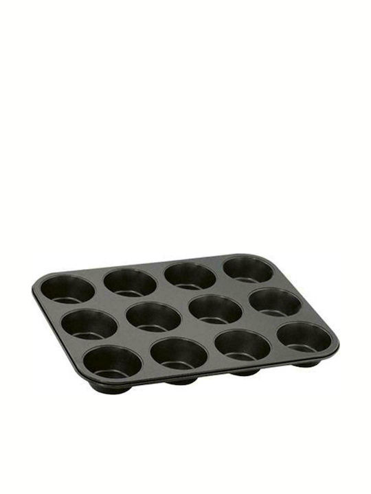 Venus Φόρμα Ζαχαροπλαστικής για Cupcakes/Muffins από Αλουμίνιο 12 Θέσεων 35x27x3.3εκ.
