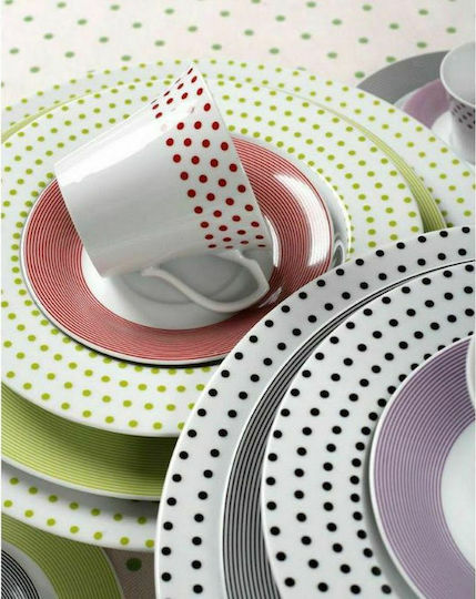 Cryspo Trio Matrix Geschirrset aus Porzellan Pink 15.301.40 20Stück