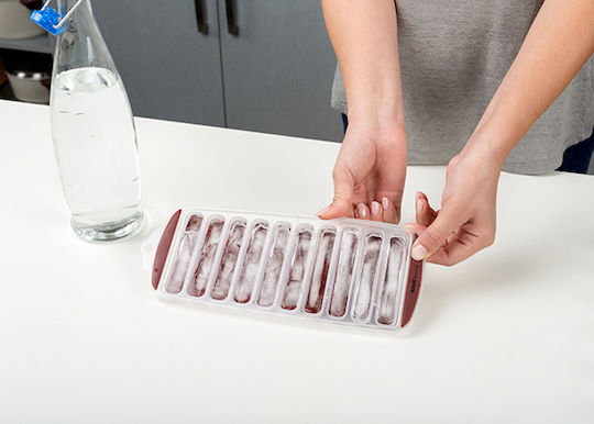 Nava Terrestrial Ice Cube Mold Stick Plastic 10 Slots Red 10-202-043