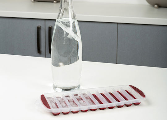 Nava Terrestrial Ice Cube Mold Stick Plastic 10 Slots Red 10-202-043