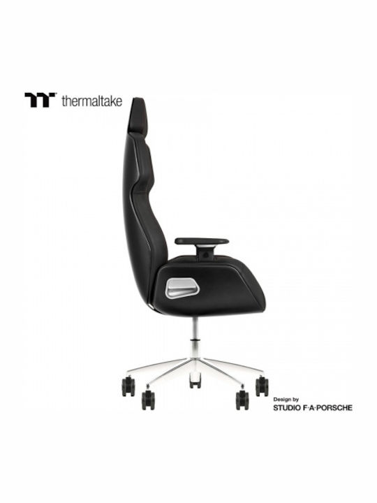 Thermaltake Argent E700 Δερμάτινη Καρέκλα Gaming με Ρυθμιζόμενα Μπράτσα Μαύρη