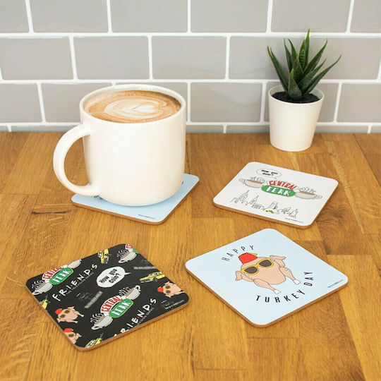 Blue Sky Studios Paper Multicolour Coasters Friends 4pcs