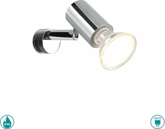 Trio Lighting Lorenzo Einzel Spot mit Fassung GU10 in Silber Farbe