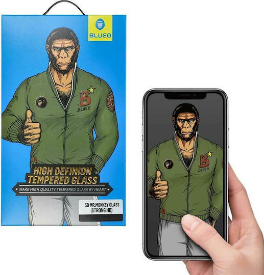 Blueo 5D Mr. Monkey Strong Lite Закалено стъкло (Xiaomi Mi 11 Lite / 11 Lite 5G / 11 Lite 5G NE)