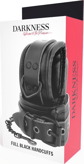Darkness Leather Wrist Restraints Χειροπέδες Black