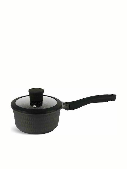 Edenberg Cookware Set of Aluminum with Non-stick Coating Black 15pcs
