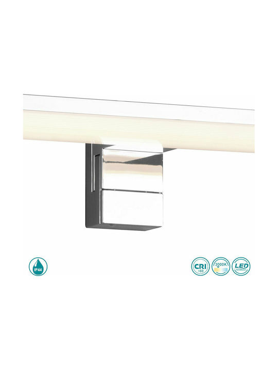 Trio Lighting Lino Classic Lamp Bathroom with Integrated LED and Warm White Light Silver 40cm