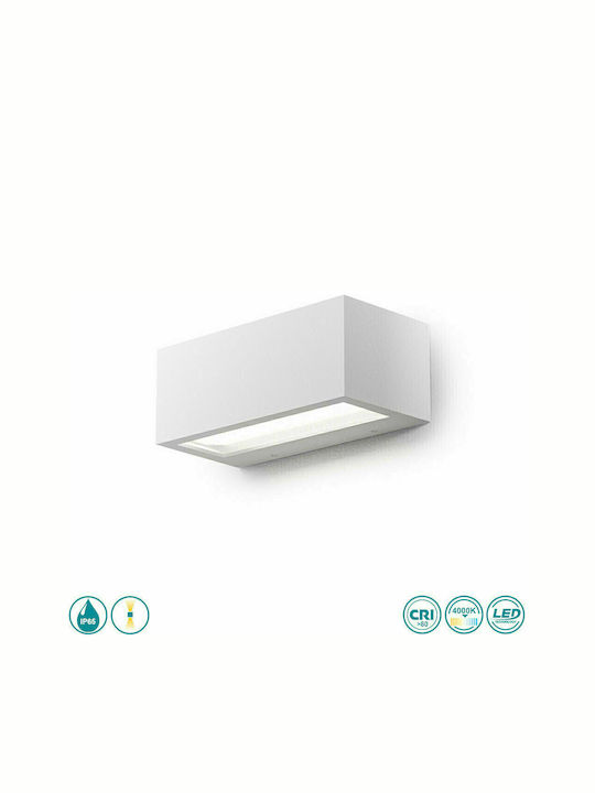 La Mia Luce Ruhm Wall-Mounted Outdoor Ceiling Lamp LED IP65 15W with Natural White Light