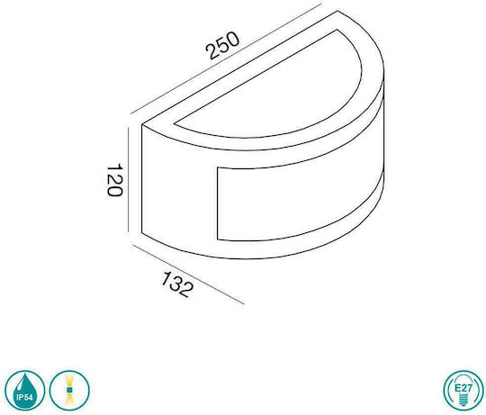 La Mia Luce Стенен Външен Плафон IP54