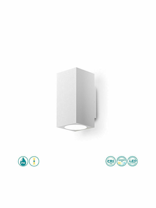 La Mia Luce Επιτοίχιο Εξωτερικό Σποτ LED IP65 με Φυσικό Λευκό Φως