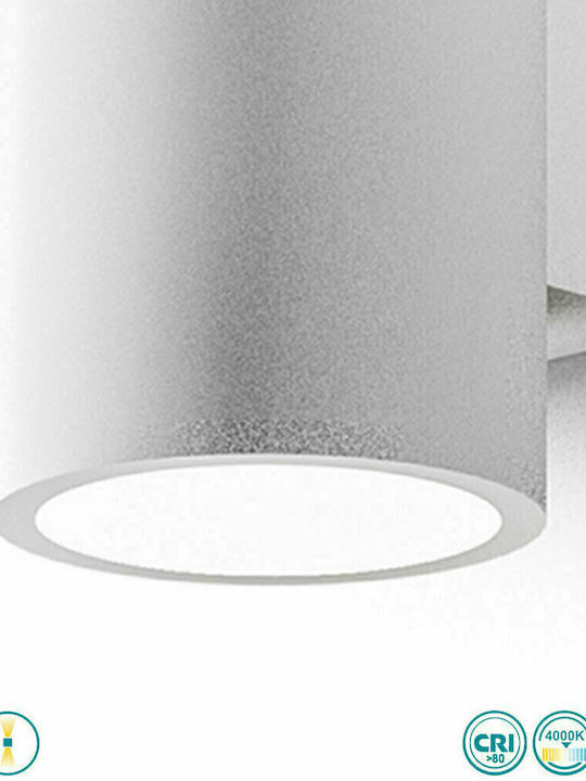 La Mia Luce Επιτοίχιο Εξωτερικό Σποτ LED IP65 με Φυσικό Λευκό Φως