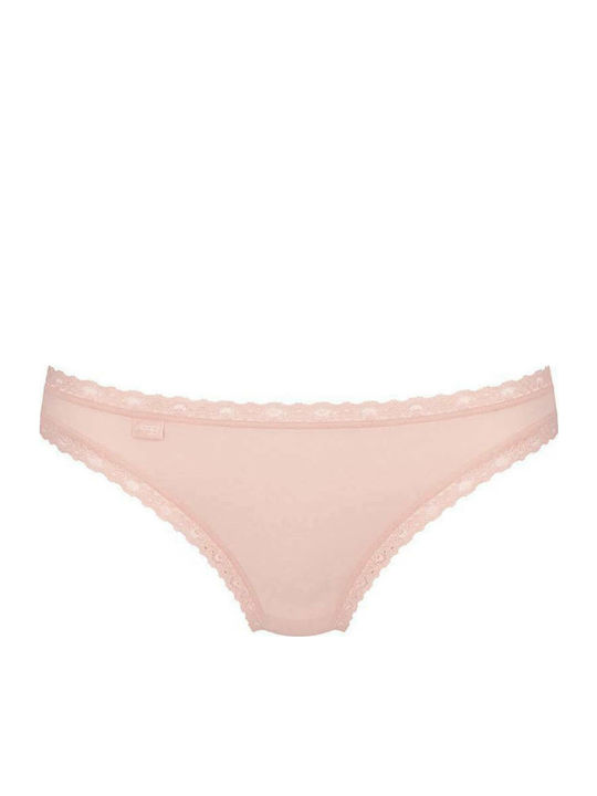24/7 Weekend H Bumbac Femei Brazilia 3Pack cu Dantelă Bordeaux/Roz
