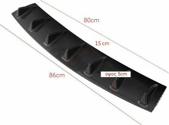 Diffuser Car Rear Shark Type with 7 Fins Universal