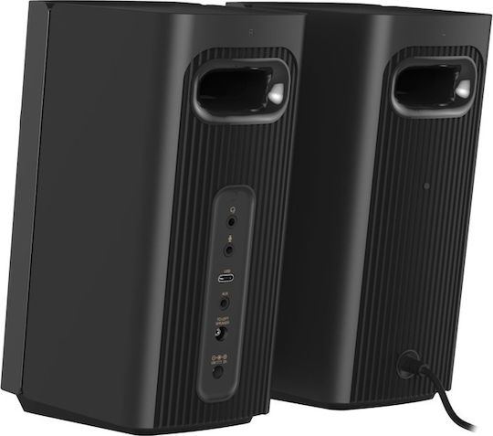 Creative T60 Безжични компютърни тонколони Компютърни тонколони 2.0 с Bluetooth и мощност 30W в Черен цвят
