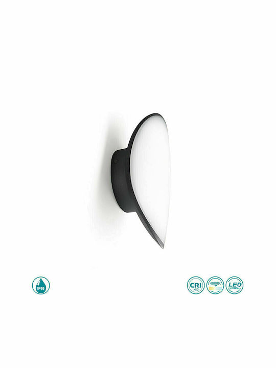 La Mia Luce Επιτοίχια Εξωτερική Πλαφονιέρα LED IP65 με Φυσικό Λευκό Φως