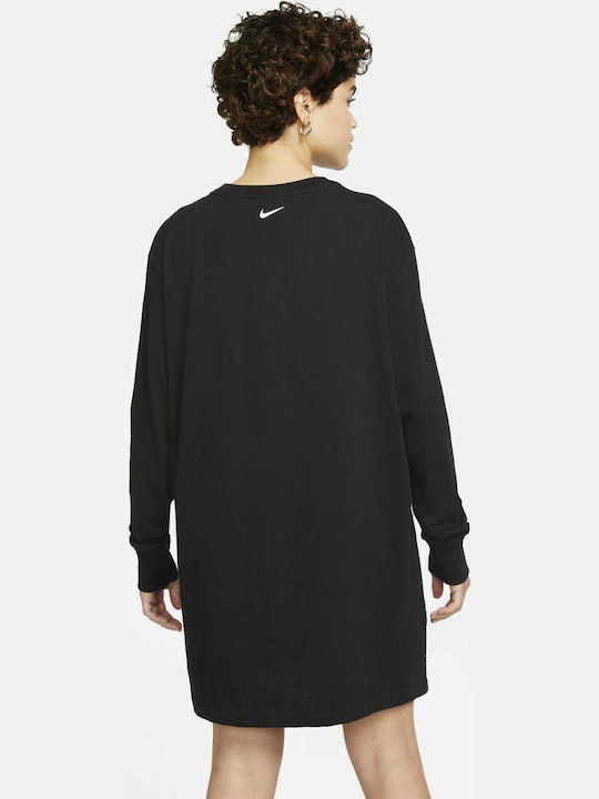 Nike Mini All Day Φόρεμα Βαμβακερό Μαύρο