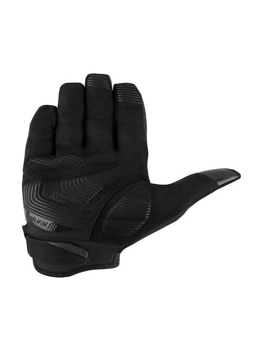 Cube X Natural Fit Voller Finger Fahrradhandschuhe Erwachsene mit Gel Schwarz