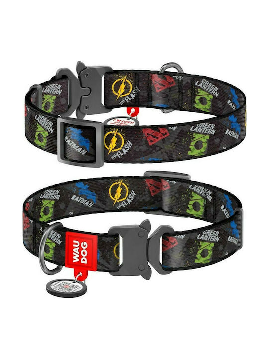 WauDog Justice League Dog Collar Collar with Smart ID 20mm x 24-40cm 31-100