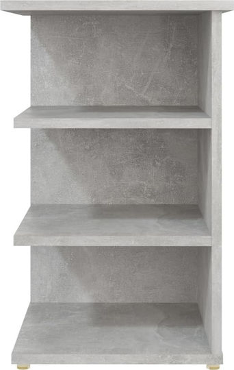 Βιβλιοθήκη Γκρι Σκυροδέματος 35x35x55εκ.