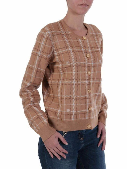 Women's Cardigan with Buttons Beige