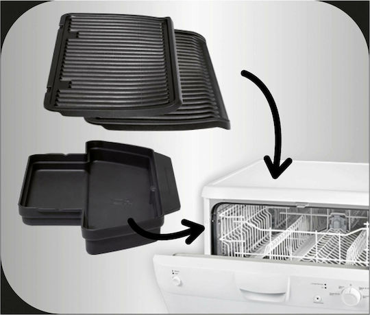 Tefal OptiGrill+ XL GC7228 Sandwich Maker Grill with Removable Plates 2000W Black