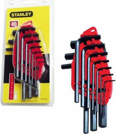 Stanley Σετ 10 Κλειδιά Allen σε Σχήμα L